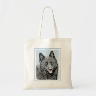 Schipperke Malerei - Niedliche Hundekunst Tragetasche