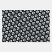 Schipperke Malerei Schwarzer Niedlicher Hund Kunst Geschenkpapier Set (Vorderseite 3)