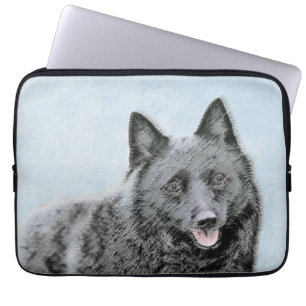 Schipperke-Malerei - Süße originelle Hundekunst Laptopschutzhülle