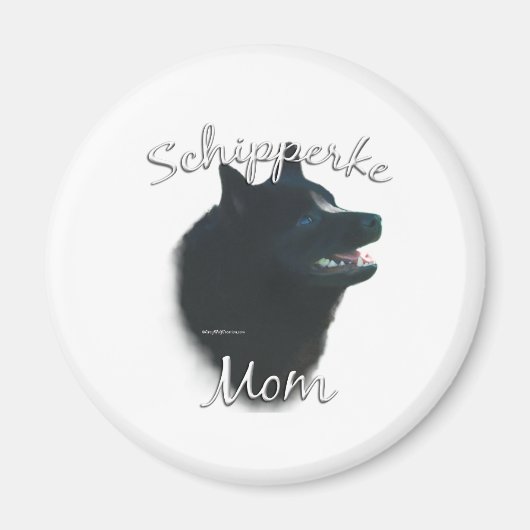 Schipperke Mama 2 Magnet (Vorne)