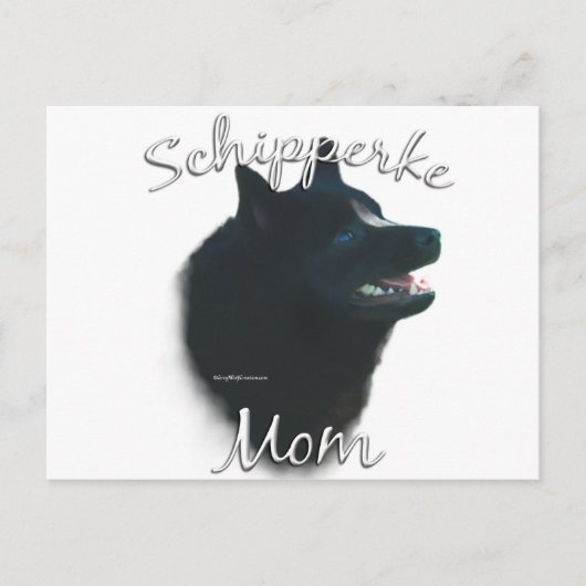 Schipperke Mama 2 Postkarte (Vorderseite)