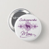 Schipperke-Mama Button (Vorne & Hinten)