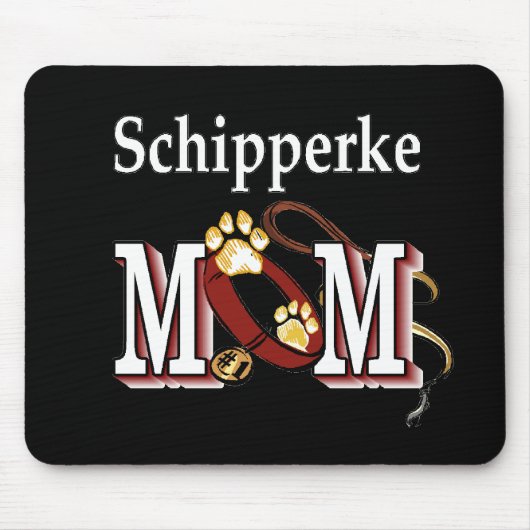 Schipperke MAMA Geschenke Mousepad (Vorne)