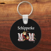 Schipperke MAMA Geschenke Schlüsselanhänger (Vorderseite)
