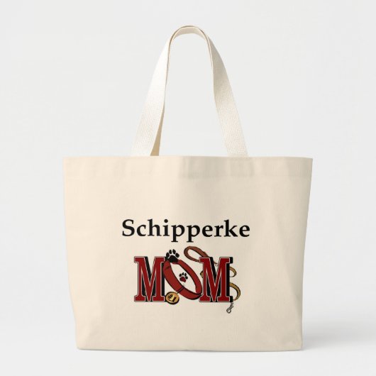 Schipperke MAMA Tote Bag Jumbo Stoffbeutel (Vorne)