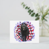 Schipperke Patriot Postkarte (Stehend Vorderseite)