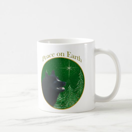 Schipperke Peace Kaffeetasse (Rechts)