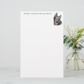 Schipperke Picture Briefpapier (Stehend Vorderseite)