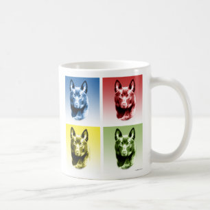Schipperke Pop Art Art Kaffeetasse