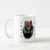 Schipperke Santa Paws Kaffeetasse (Links)