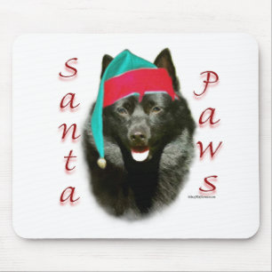 Schipperke Santa Paws Mousepad