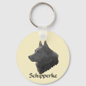 Schipperke Schlüsselanhänger (Vorderseite)