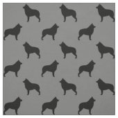 Schipperke-Silhouette-Muster Stoff (Muster)