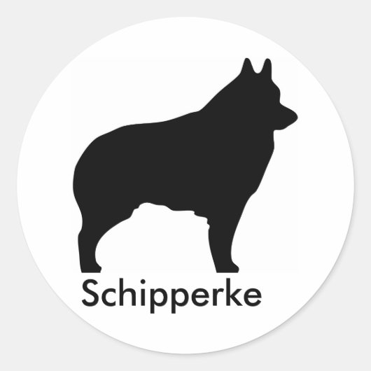 Schipperke Sticker 2 (Vorderseite)