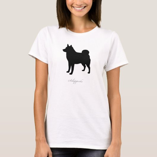 Schipperke-T - Shirt (schwarze natürliche Version) (Vorderseite)
