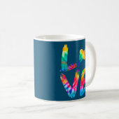 Schipperke Tie Dye Love Dog Mom Dad  Kaffeetasse (VorderseiteRechts)