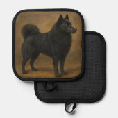 Schipperke Topflappen (Vorderseite/Rückseite)