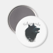 Schipperke Vater 2 Magnet (Vorderseite/Rückseite)