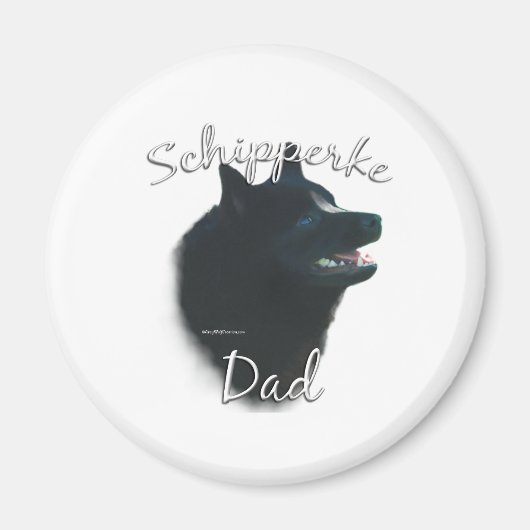 Schipperke Vater 2 Magnet (Vorne)