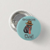 Schipperke Vater Button (Vorne & Hinten)