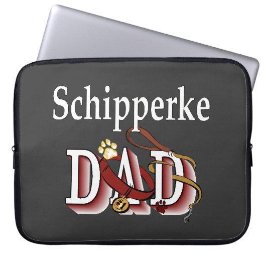 Schipperke Vater Geschenke Laptopschutzhülle (Vorderseite)