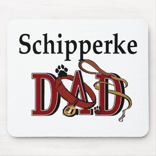 Schipperke Vater Geschenke Mousepad (Vorne)
