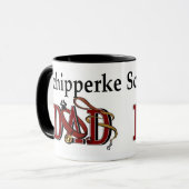 Schipperke Vater Geschenke Tasse (Vorderseite Links)