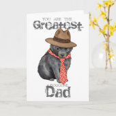 Schipperke Vater Karte (Gelbe Blume)