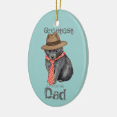 Schipperke Vater Keramik Ornament (Links)