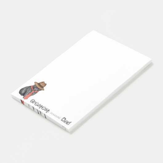 Schipperke Vater Post-it Klebezettel (angewinkelt)