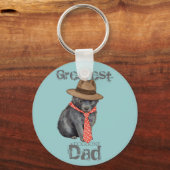 Schipperke Vater Schlüsselanhänger (Vorderseite)