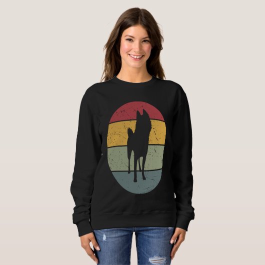 Schipperke Vintage Sweatshirt (Vorne ganz)
