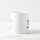 Schipperke Walks Design Kaffeetasse (Mittel)