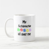 Schipperke Walks Design Kaffeetasse (Links)