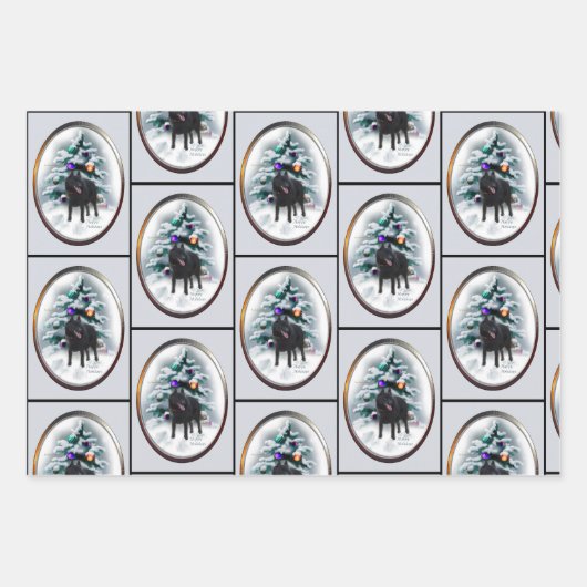 Schipperke Weihnachten Geschenkpapier Set (Vorderseite 2)
