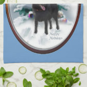 Schipperke Weihnachten Geschirrtuch (Gefaltet)