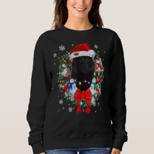 Schipperke Weihnachtsfeiertage Xmas Pajama Sweatshirt