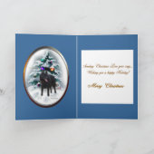 Schipperke Weihnachtsgeschenke Feiertagskarte (Innenseite)
