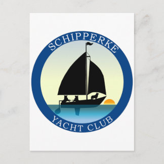 Schipperke Yacht Club Postkarte