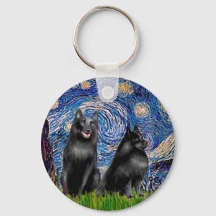 Schipperkees (zwei,5&6) - Starry Night Schlüsselanhänger