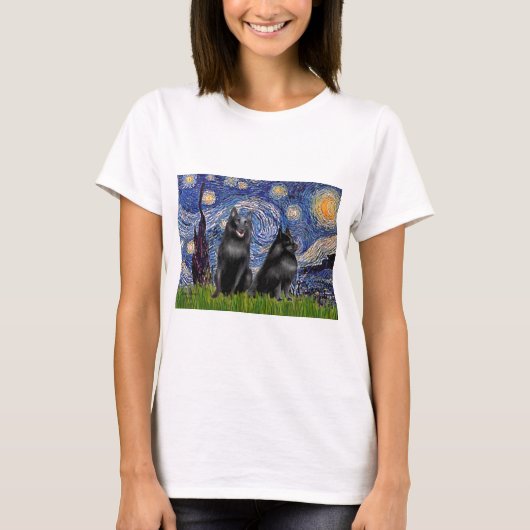 Schipperkees (zwei,5&amp;6) - Starry Night T-Shirt (Vorderseite)