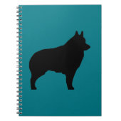 SchipperkehundeSilhouette Notizblock (Vorderseite)