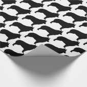 SchipperkehundeSilhouette-Verpackungspapier Geschenkpapier (Ecke)