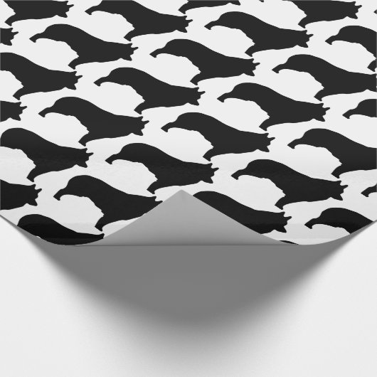 SchipperkehundeSilhouette-Verpackungspapier Geschenkpapier (Ecke)