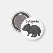 Schipperkes Magnet (Vorderseite/Rückseite)