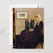 Schipperkes (zwei) - Whsitlers Mother Postkarte (Vorne/Hinten)