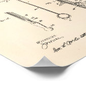 Schirm 1912 Patent Art Old Peper Poster (Ecke)