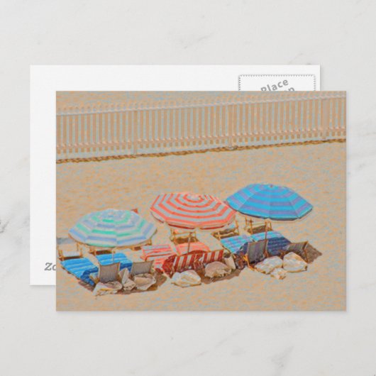 Schirm 2 postkarte (Vorne/Hinten)