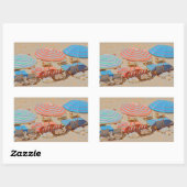 Schirm 2 rechteckiger aufkleber (Blatt)