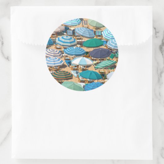 Schirm 4 runder aufkleber (Tasche)